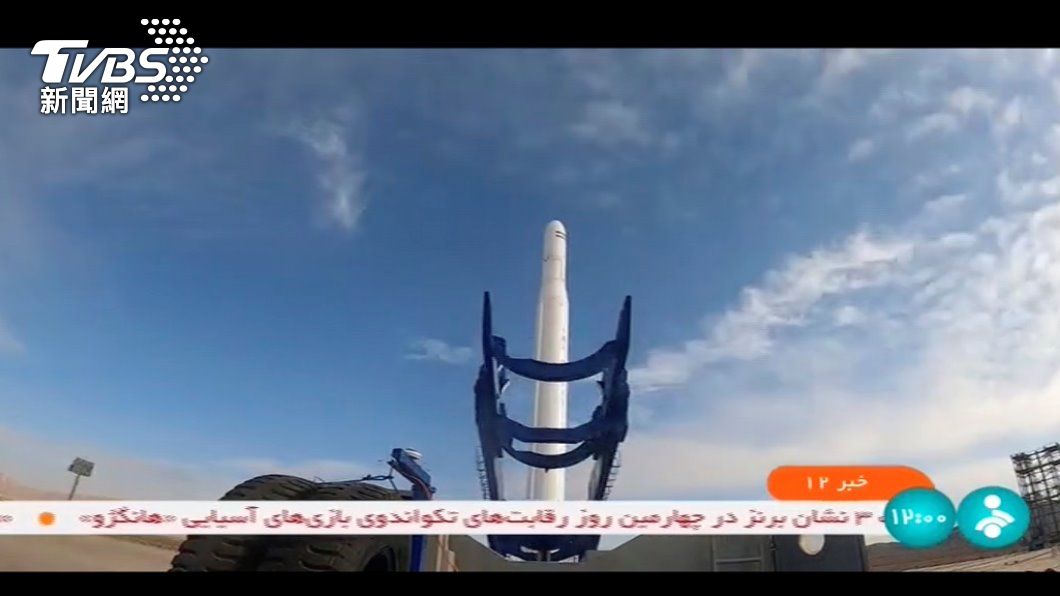 伊朗發射軍用成像衛星。（照片來源：AP）