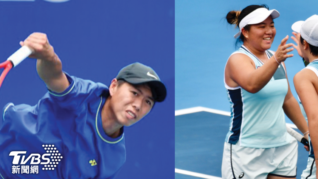 台灣網球好手黃琮豪、梁恩碩將闖亞運網球混雙四強。（圖／TVBS）