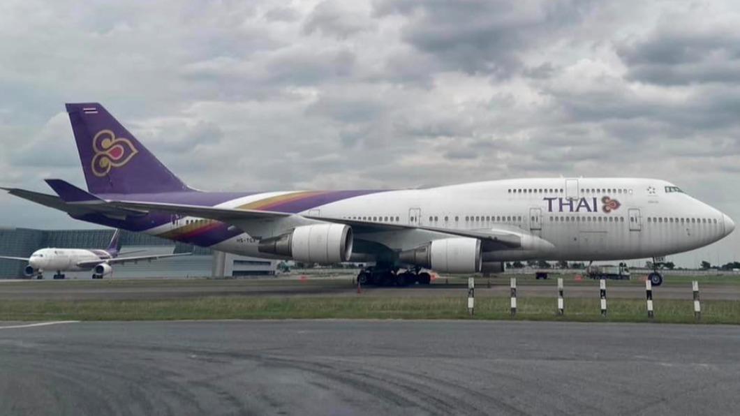 泰國網友在臉書（Facebook）販售波音747飛機。（圖／翻攝自 FB@ขายอุปกรณ์ทหารสระบุรีมวกเหล็ก）