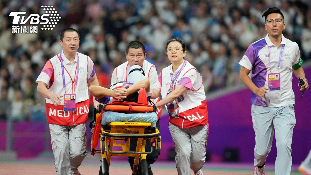 杭州亞運男子鏈球決賽發生意外。（圖／達志影像美聯社）