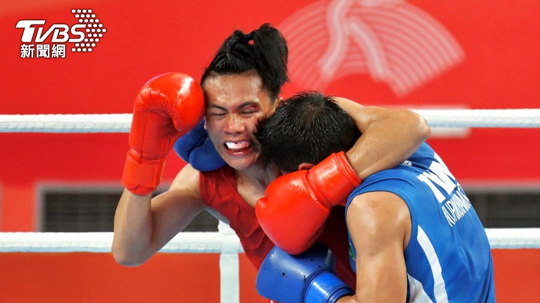甘家葳晉級男子拳擊71公斤金牌戰。（圖／胡瑞麒攝）