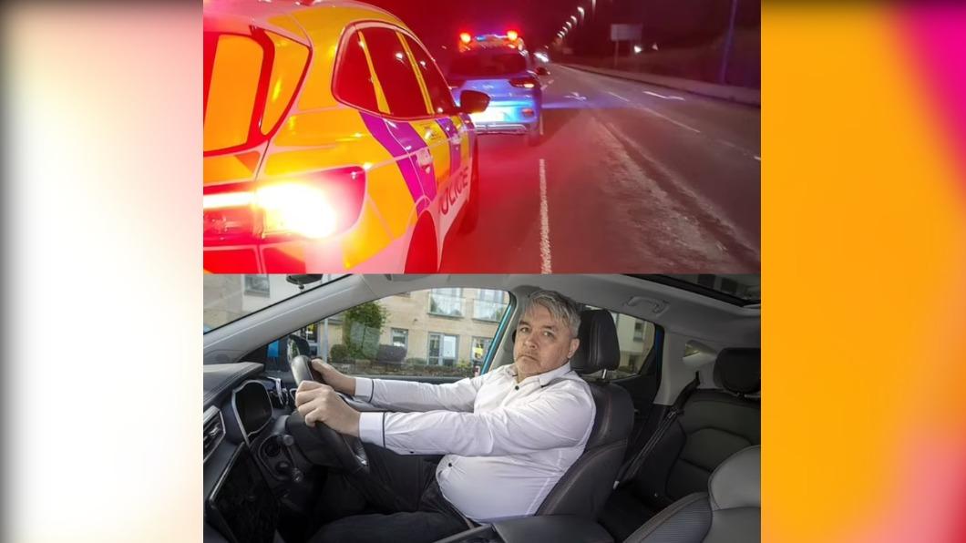 莫里森（Brian Morrison）「衝撞警車」才停下失控的電動車。（圖／翻攝自《每日郵報》）