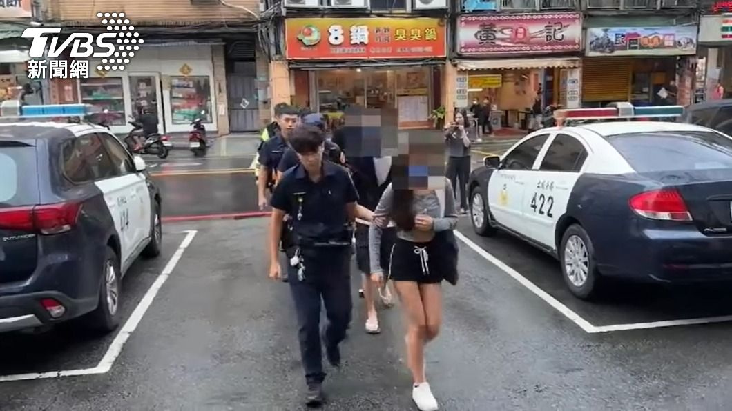 梁姓少女等7人被警方帶回偵辦。（圖／TVBS）