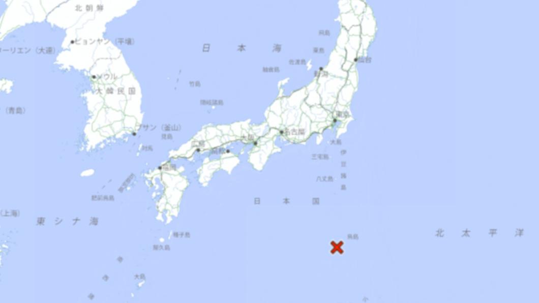 日本鳥島近海發生規模6.3極淺層地震。 （圖／翻攝自日本氣象廳）