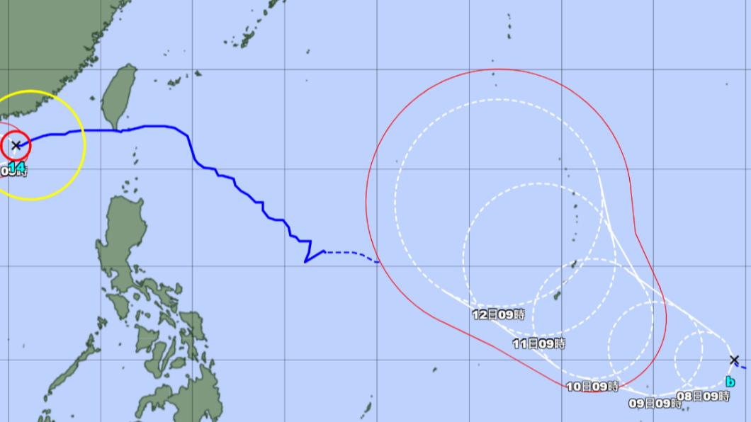 太平洋海面的熱帶低氣壓，24小時內將升級為颱風。（圖／翻攝自日本氣象廳）
