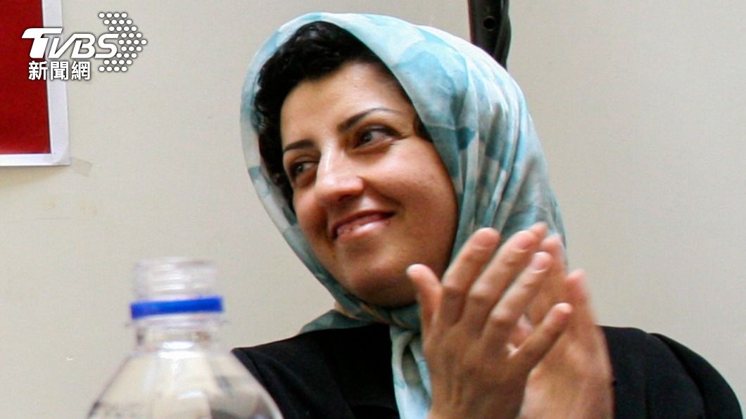 伊朗女權人士穆哈瑪迪（Narges Mohammadi）。（圖／達志影像美聯社）