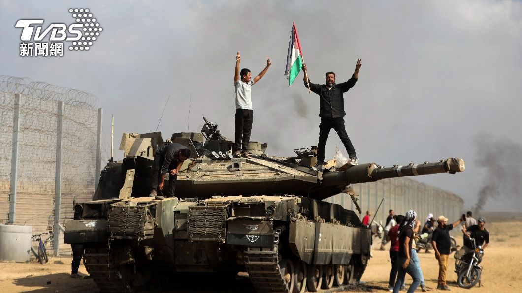 以色列與加薩走廊巴勒斯坦組織哈瑪斯間再度開戰。（圖／達志影像美聯社）