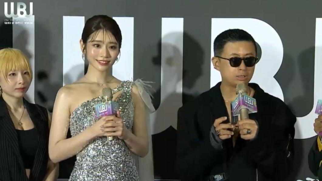 河北彩花和呱吉登上走鐘獎紅毯。（圖／翻攝自走鐘獎YouTube）