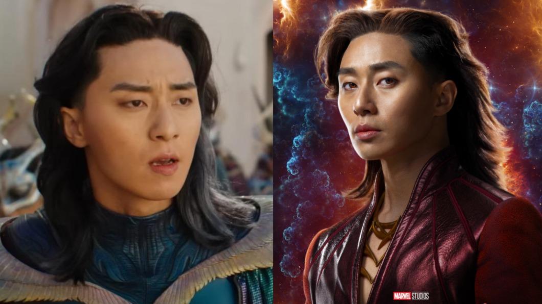 朴敘俊《驚奇隊長2》中有著長髮造型(圖/翻攝自X)