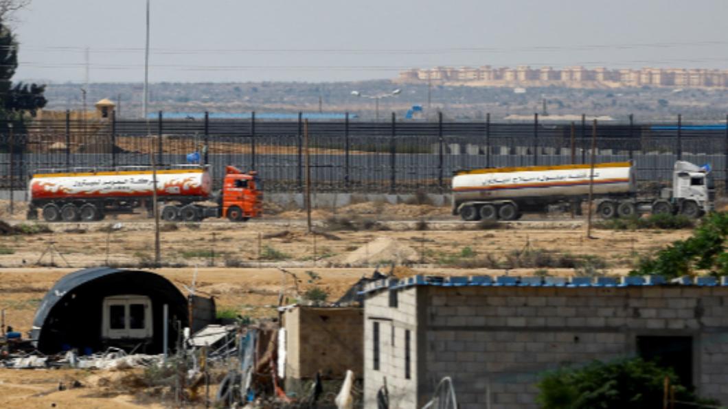 加薩、埃及間的過境點「拉法關口」（Rafah crossing）。（圖／翻攝自《CNN》）