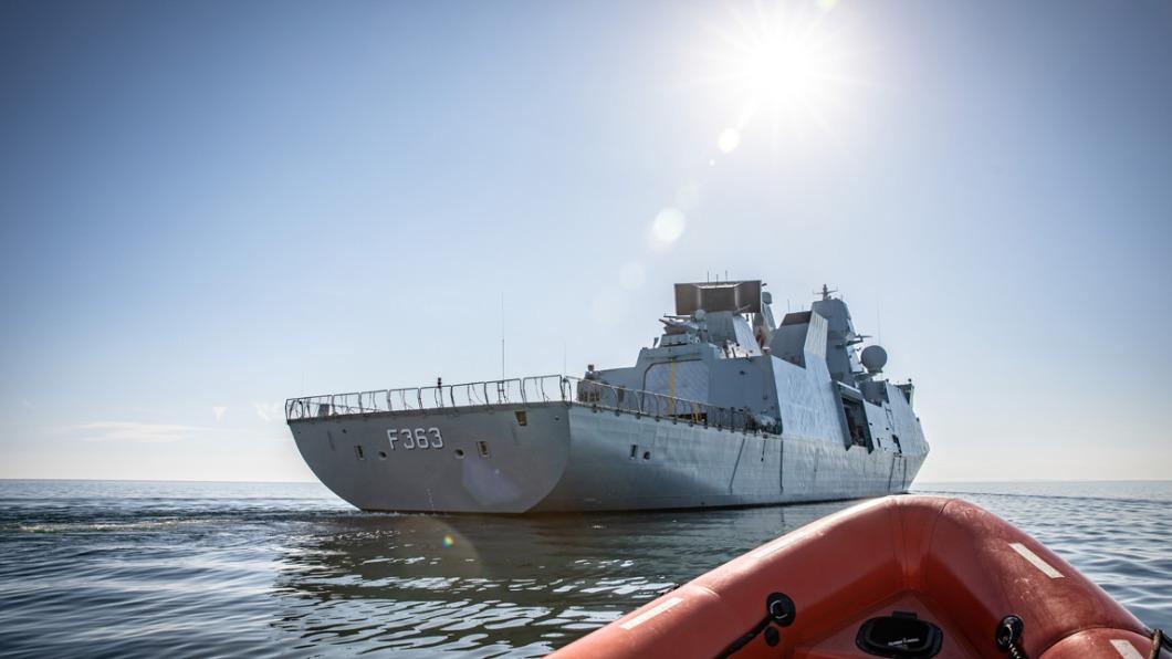 丹麥已決定調派海軍巡防艦前往地中海東部。（圖／翻攝自丹麥國防部）