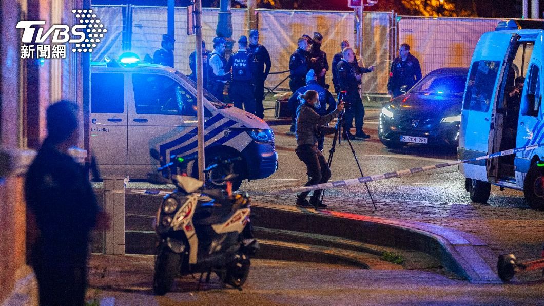 布魯塞爾驚傳恐怖攻擊，2人遭槍擊死亡。（圖／達志影像美聯社）