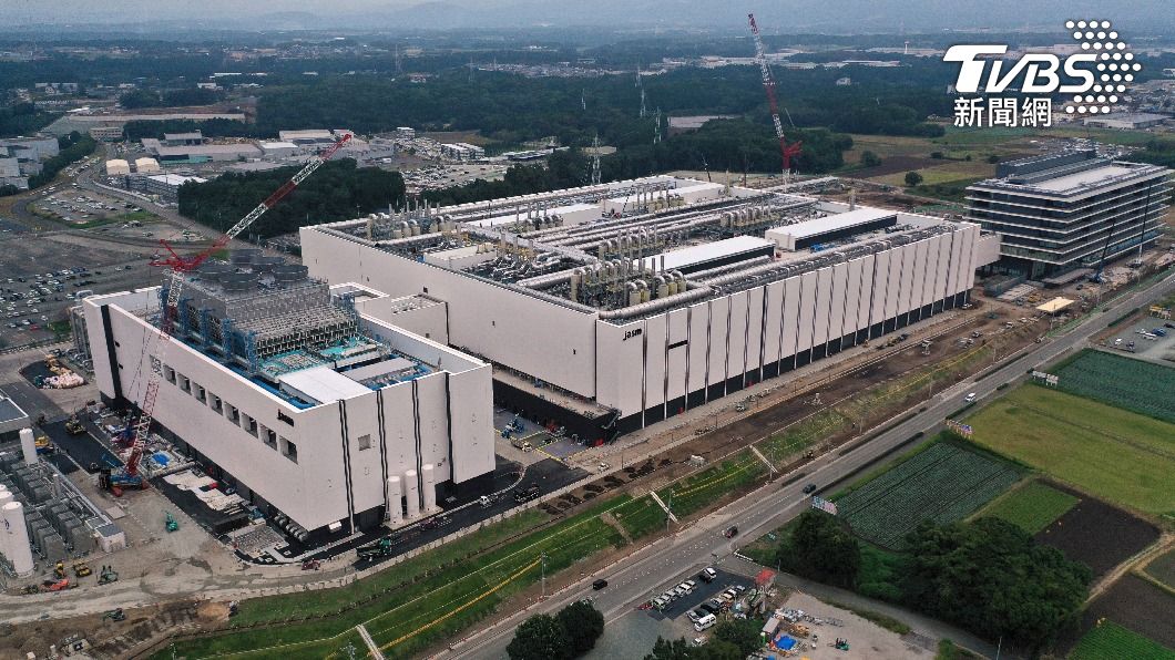 台積電正在熊本菊陽町建設晶片廠。（圖／達志影像美聯社）