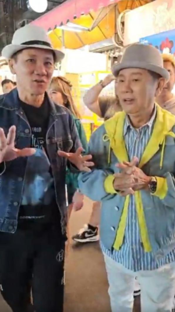 黃西田(圖右)合體王雷直播。(圖/翻攝自王雷臉書)