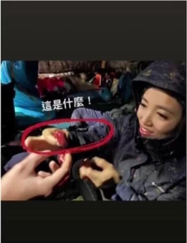 媽媽Sydney生吃內臟。(圖/翻攝自爆料公社)