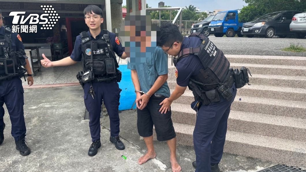 警方成功逮捕到偷車賊。（圖／TVBS）