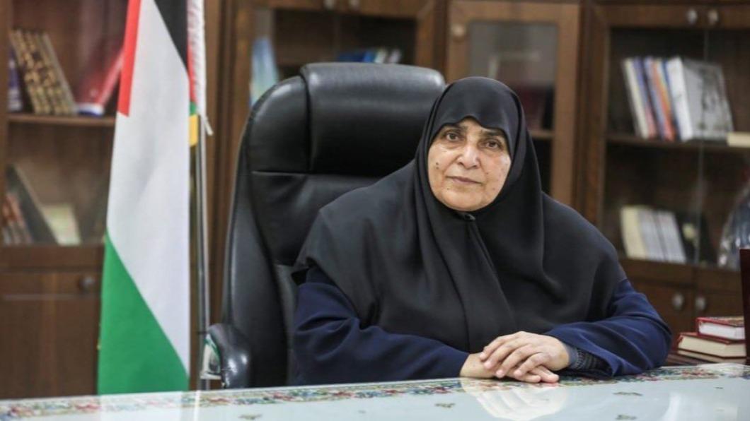 哈瑪斯政治局女性成員、現年68歲的賈米拉，在空襲中被以軍炸死。（圖／翻攝自推特@TheMossadIL）