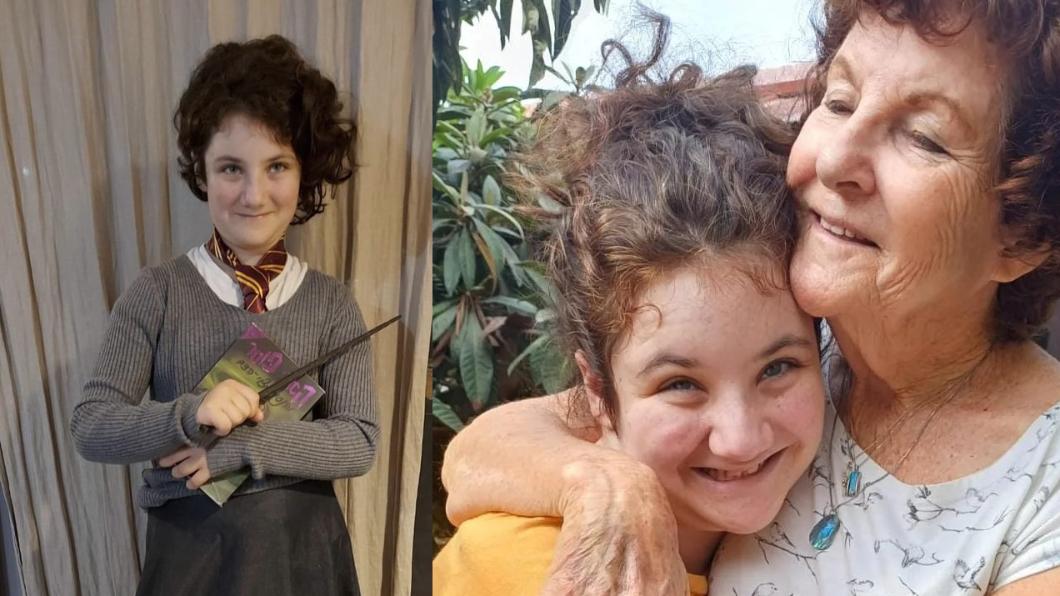 12歲的諾亞是《哈利波特》的忠實粉絲，她與祖母（畫面最右）的遺體已經在加薩邊境被發現。（圖／翻攝自以色列推特）
