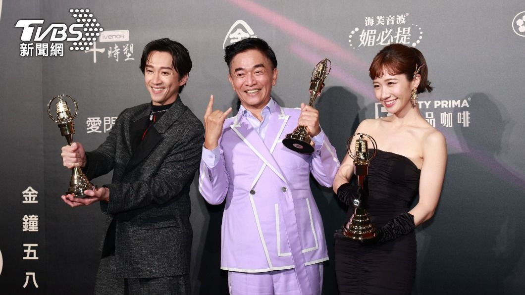 陳漢典、吳宗憲、Lulu以《綜藝大熱門》奪下金鐘獎（圖／TVBS娛樂組攝）