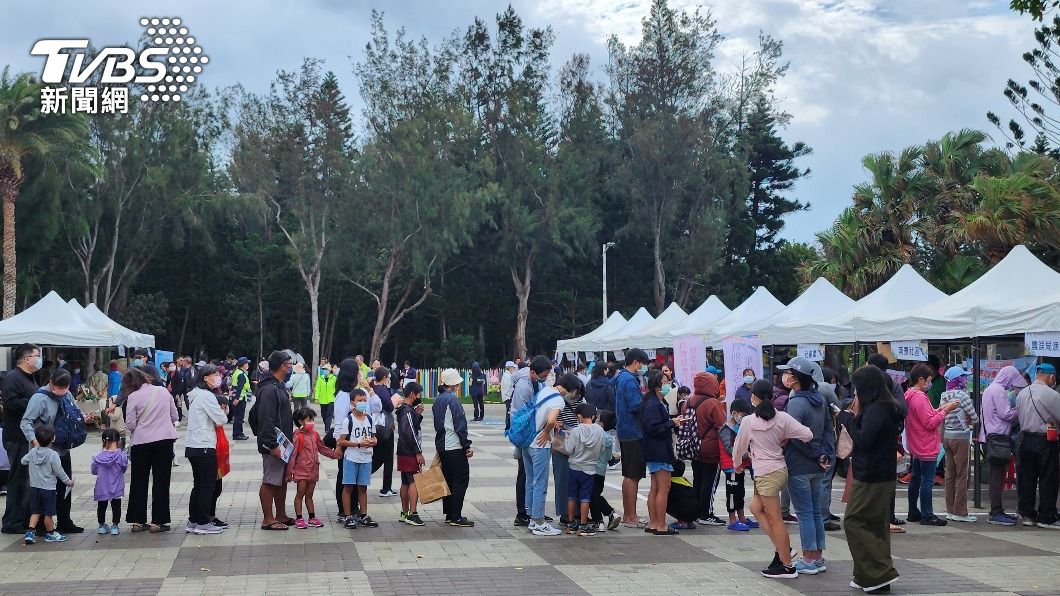 澎湖縣政府21日在澎湖休憩園區舉辦「森歷奇境」活動。（圖／中央社）