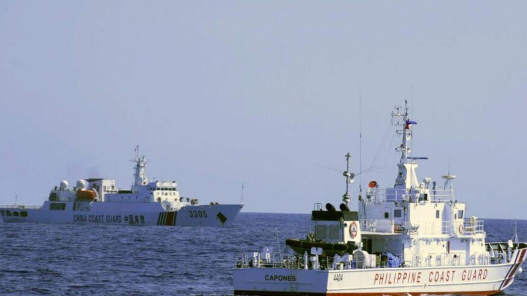 菲律賓與中國船隻日前在南海發生兩起碰撞事件。（圖／翻攝自Ｘ@Manhc39708344）