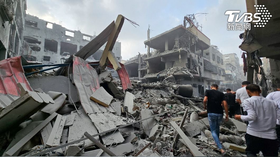 以色列空襲轟炸加薩走廊，造成逾5000人死亡（圖／達志影像路透社）