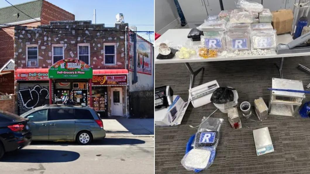 紐約布朗克斯的1間披薩店被發現藏有大量毒品。（圖／翻攝自New York Post）