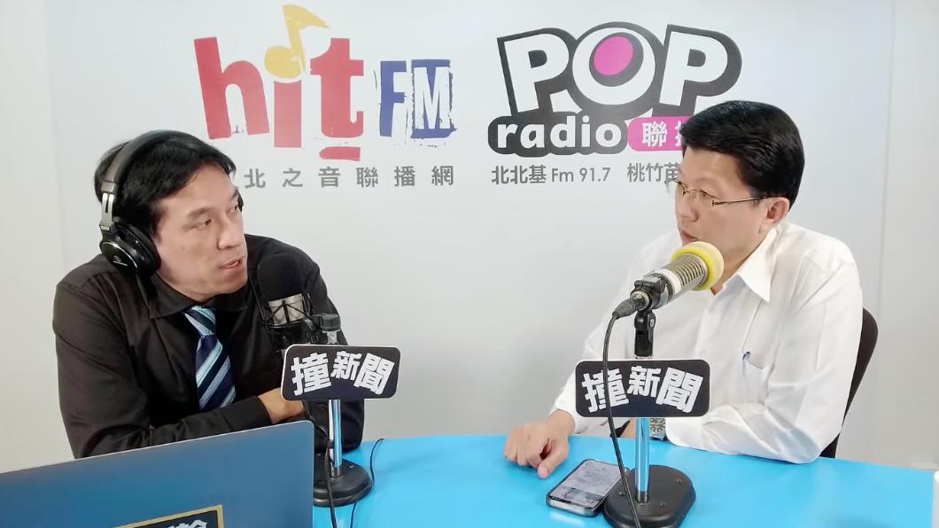 謝龍介接受廣播專訪。（圖／翻攝POP嗆新聞YT）