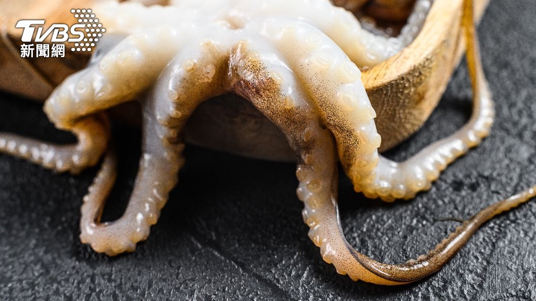 南韓老翁吃生章魚遭吸住喉嚨、心臟病發送醫。（示意圖／Shutterstock達志影像）