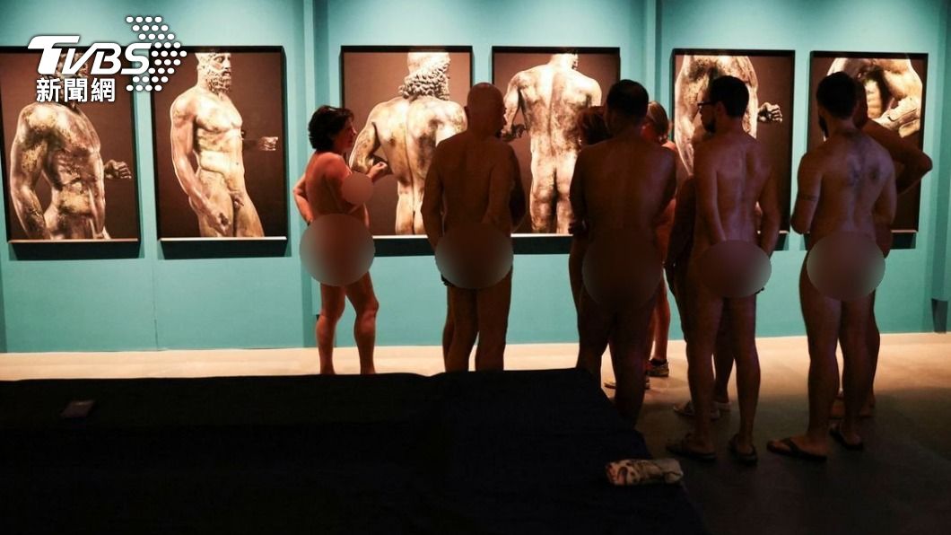 加泰隆尼亞考古博物館舉辦「裸體戰士照片展」。（圖／達志影像路透社）