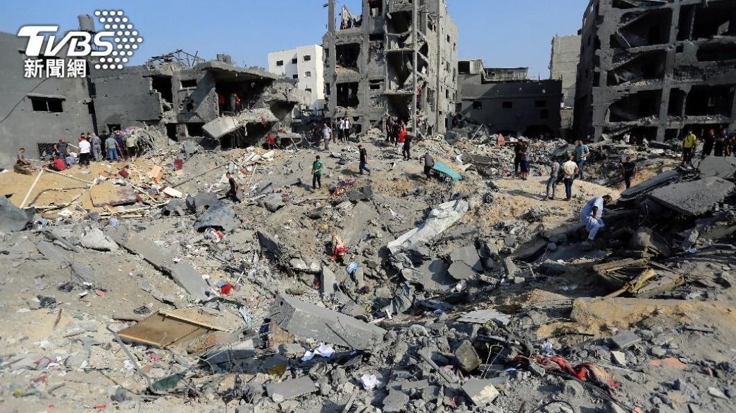 加薩當局表示，至少有195名巴勒斯坦人在以色列這波轟炸中喪生。（圖／達志影像美聯社）