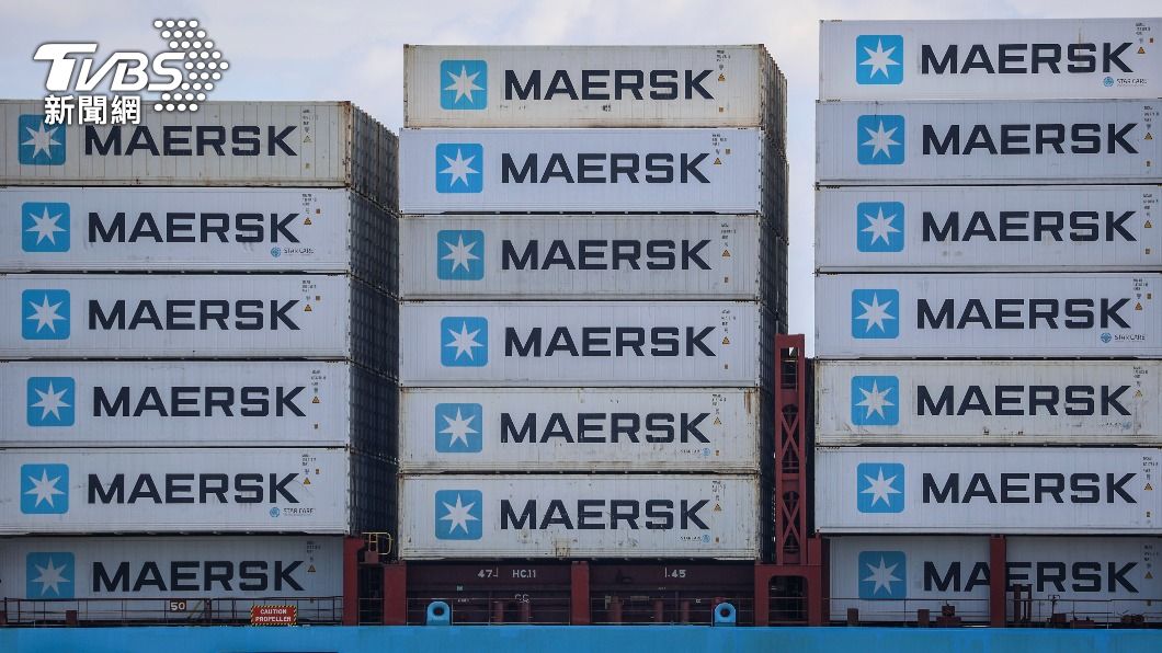 全世界上最大的貨櫃船運經營集團「馬士基」，決定裁員至少一萬人。（圖／達志影像美聯社）