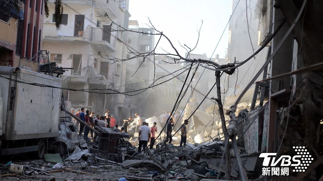據巴勒斯坦通訊社（WAFA）報導，加薩11月5日遭到以色列「前所未有的轟炸」。（圖／達志影像美聯社）