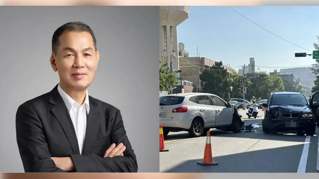 新竹市議員鄭成光（左）開車闖紅燈撞死18歲騎士，死者家屬悲痛萬分。（圖／翻攝自鄭成光臉書、交通安全唬平安2.0臉書）