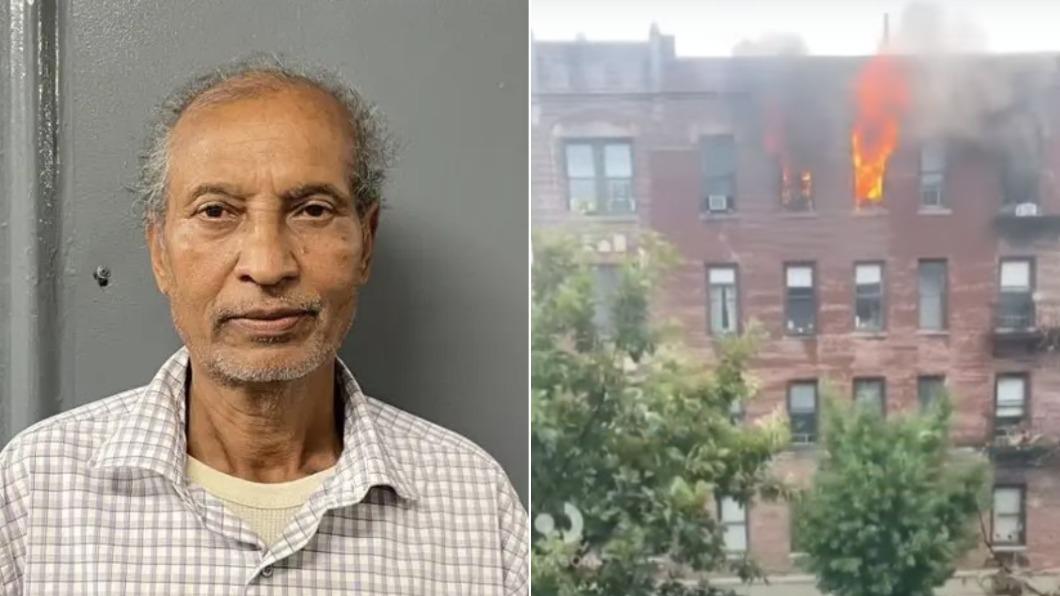 66歲的男房東伊斯蘭姆（圖左）因不滿租客欠租金而縱火。（圖／翻攝自FDNY）