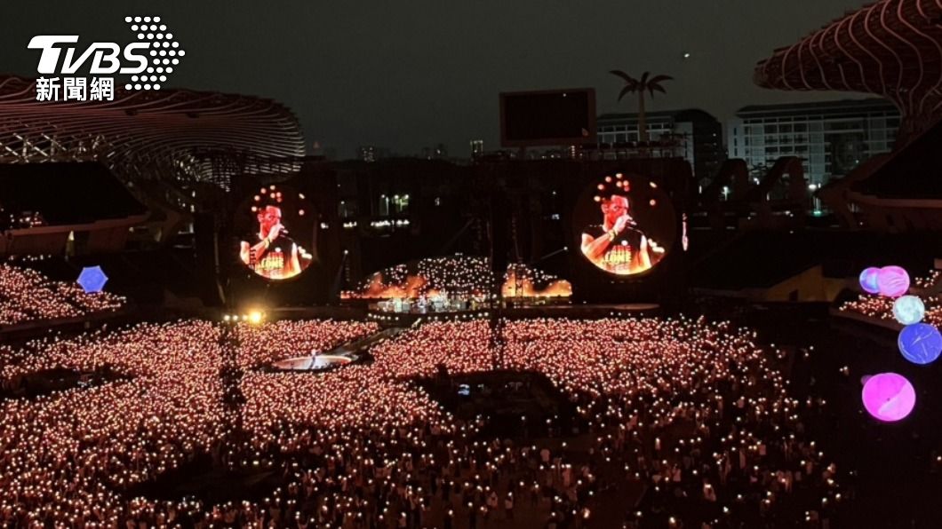 Coldplay酷玩樂團高雄連辦2場演唱會。（圖／中央社）