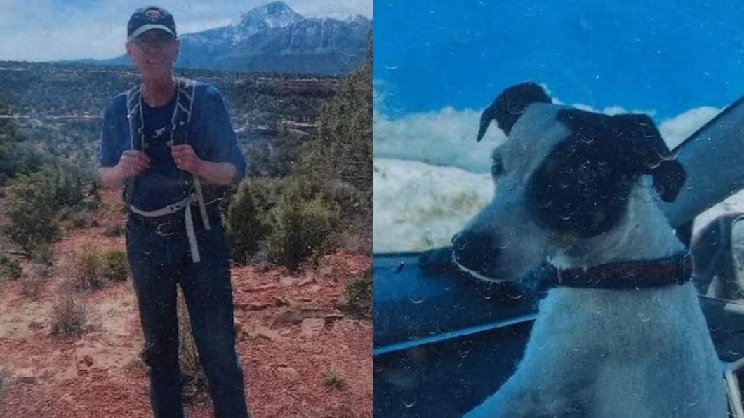 摩爾出門健行卻失蹤，被發現時已成冰冷遺體，他的狗2個多月來卻未曾離開，一直守候著主人的遺體。（圖／翻攝自@Malganis0202推特）