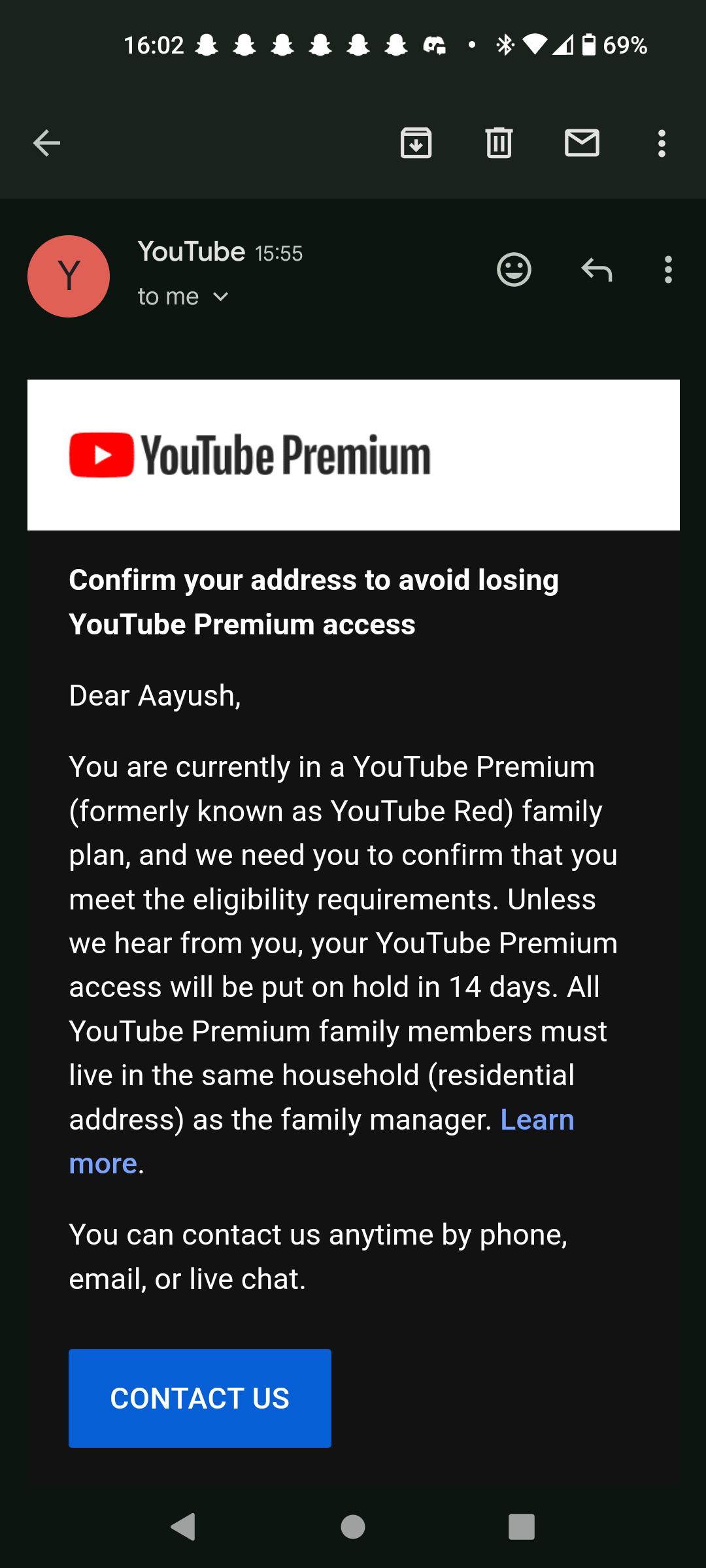 網友收到YouTube警告信。（圖／翻攝自Reddit） YouTube恐不能用了！1原因「全面停止」　帳號大封鎖