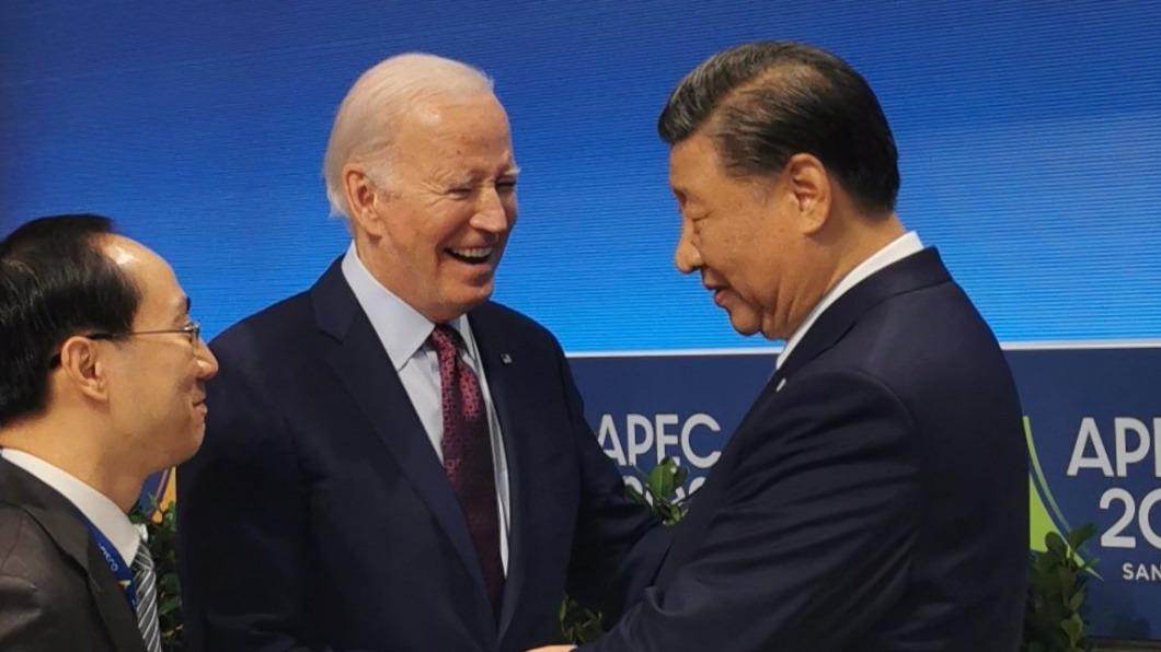 美國總統拜登與中國國家主席習近平。（圖／翻攝自華春瑩推特） 