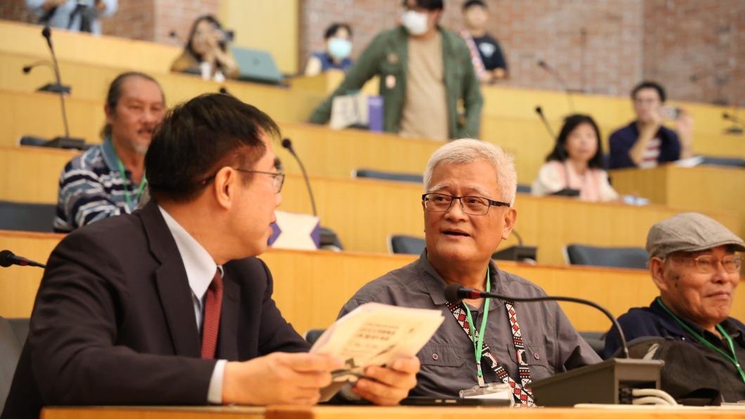 台南市長黃偉哲出席原民文學座談現場。（圖／台南市政府提供）