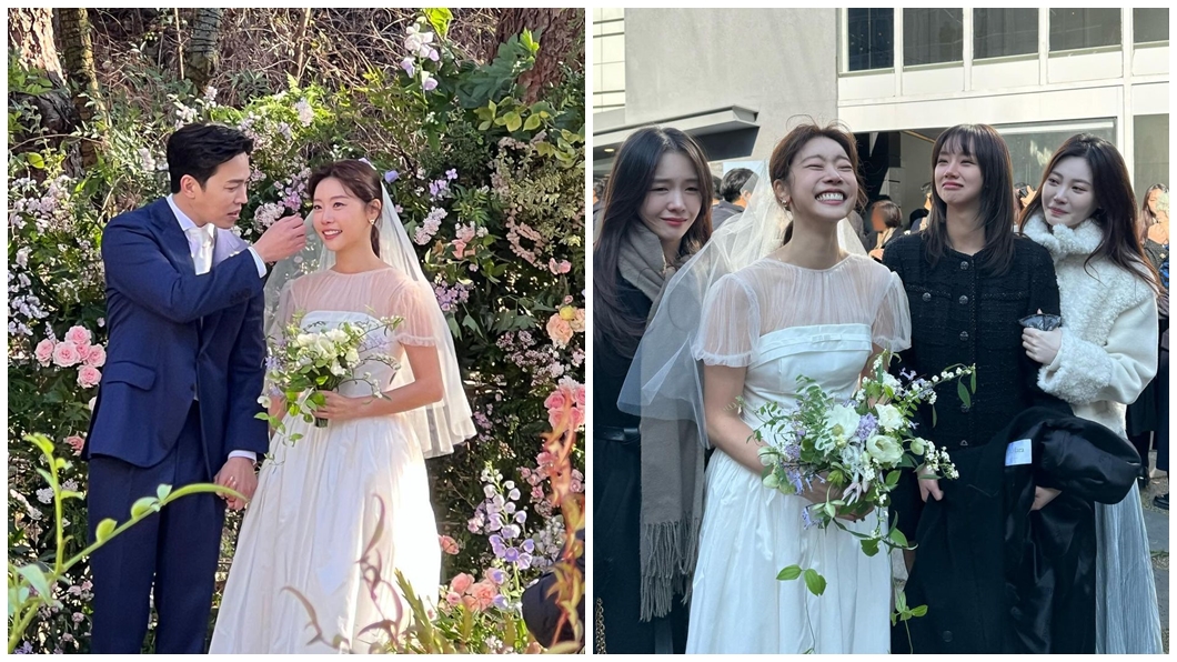 女星素珍婚禮，Girl’s Day成員出席祝賀。（圖／翻攝  langleeschoolIG、惠利IG）