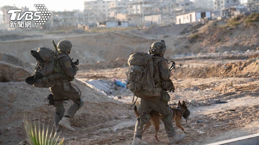 在加薩地區行動的以色列士兵。（圖／達志影像路透社）
