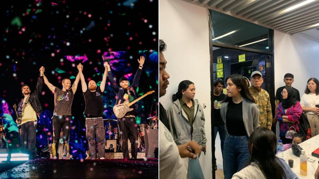 印尼傳出有女子藉由Coldplay演唱會詐騙。（圖／翻攝自Instagram@coldplay、X@@tokoparmo）