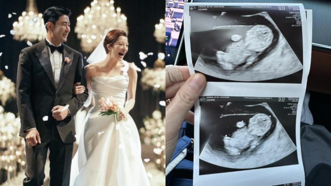 韓國女星黃寶羅和老公車賢宇結婚1年，昨她在社群宣布懷孕喜訊。（圖／翻攝自pinggumama IG）