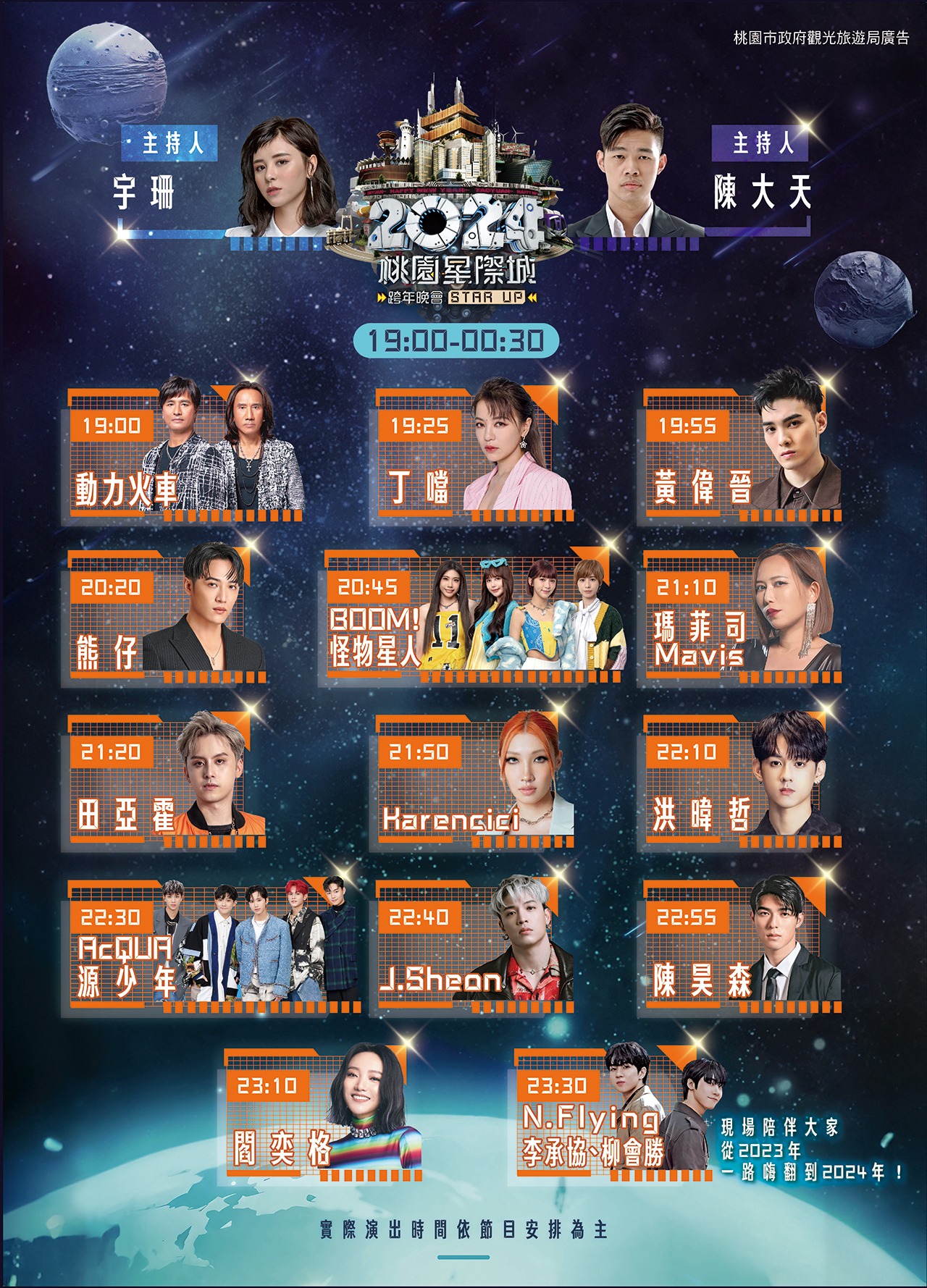 2024桃園跨年以科技感作為跨年主題。（圖／桃園市政府觀光局）