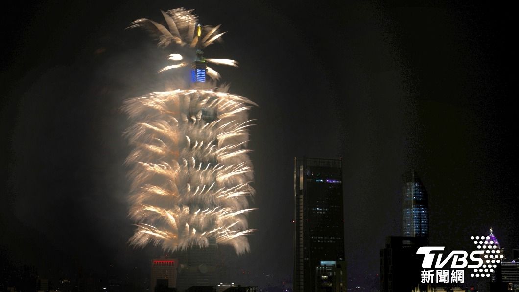 台北101跨年煙火。（圖／胡瑞麒攝）