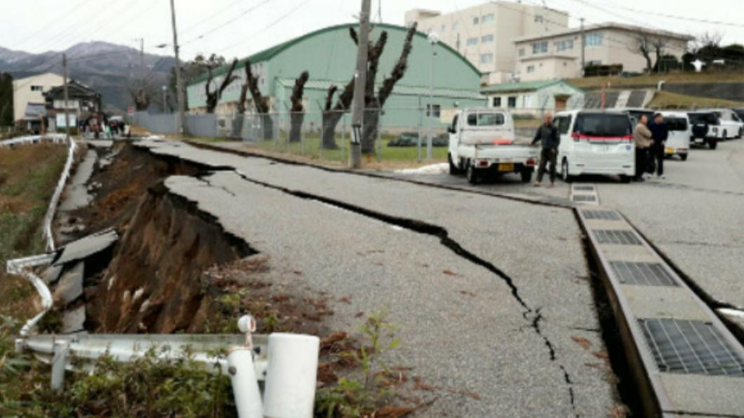 日本石川縣1日發生7.6強震。（圖／翻攝自Ｘ＠shingen1001）