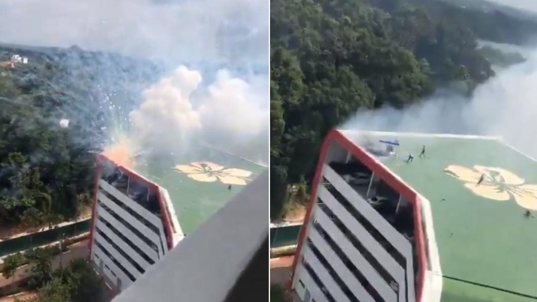 馬來西亞著名的度假村在安裝煙火時突然爆炸。（圖／翻攝自X@mynewshub）