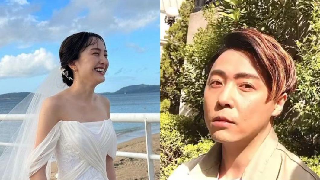 今天與堂本剛（右）發布喜訊的百田夏菜子去年曾拍攝婚紗照。（圖／翻攝自推特、堂本剛IG）