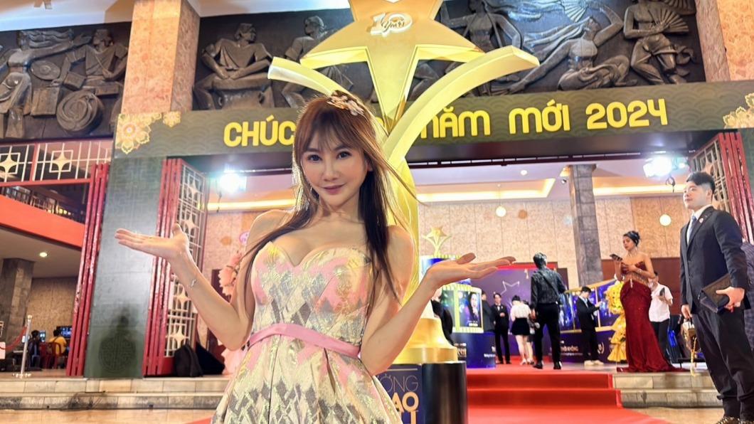 王宥忻日前赴越南參加「亞洲巨星獎」盛典。（圖／固力狗提供）